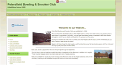 Desktop Screenshot of petersfieldbowlingandsnookerclub.com